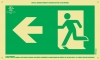 UL 924 Listed Directional EXIT Sign | Emergency Exit Route Location and Identification Sign - Progress to the left