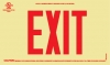 EXIT Sign - UL 924 Listed | Red on Photoluminescent Background