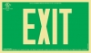 EXIT Sign - UL 924 Listed |Photoluminescent on Green Background