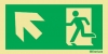 Progress up and to the left - Emergency Exit Route Location and Identification Sign