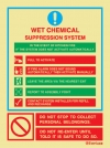 WET CHEMICAL SUPPRESSION SYSTEM - Actions in the event of a kitchen fire