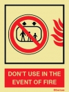 Do Not Use Elevator in Case of Fire